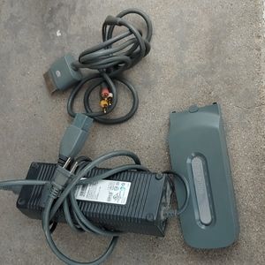 Xbox360 hard drive and power cord & TV cord